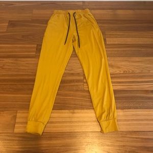 Woman yellow/gold color woman joggers